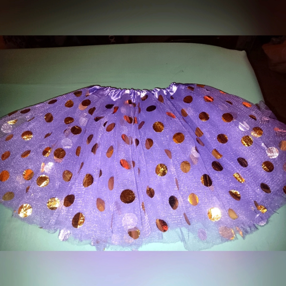 Girls size 7/8, purple chiffon tutu